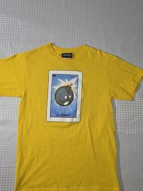 The Hundreds "La Bomba" Adam Bomb Loteria T-Shirt - Yellow (Size Small)